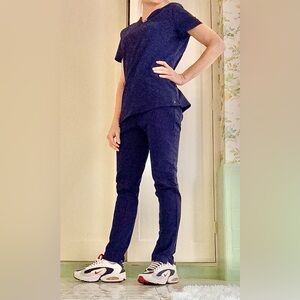 Navy Women's Scrub Sets XS